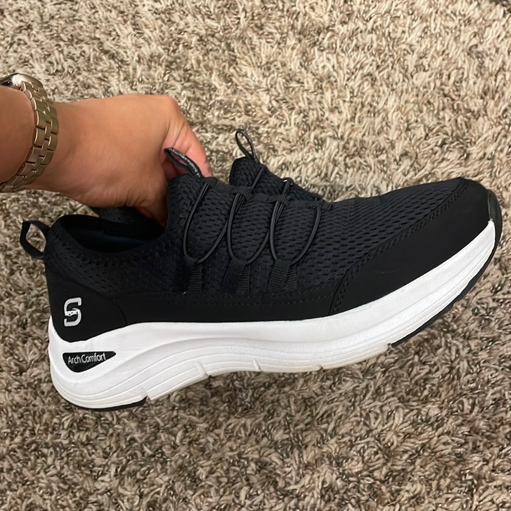 Black Slip on Skechers
